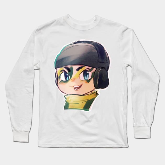 Chibi Glaz(Rainbow Six Siege) Long Sleeve T-Shirt by gstwstkn